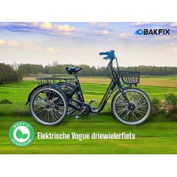 Elektrische Vogue  Tri-Velo 24 inch volwassenen driewieler