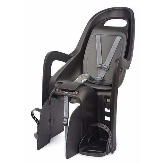 Achterzitje Polisport Groovy Maxi - Framebevestiging Zwart/Donker Grijs 