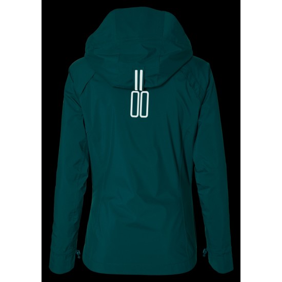 Regenjas Basil Skane - Dames Teal Green