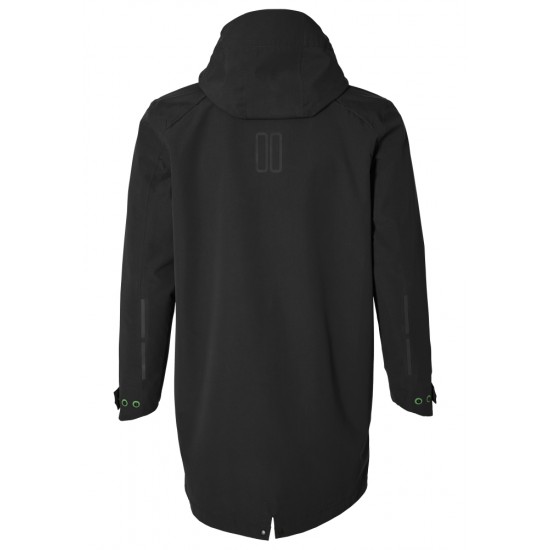 Regenjas Basil Mosse Parka - Heren Jet Black