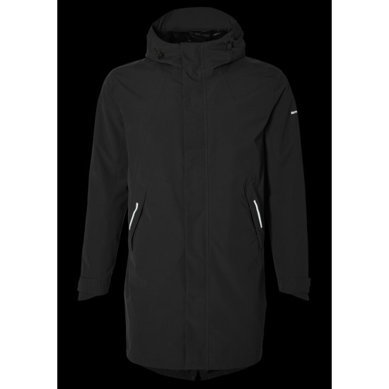 Regenjas Basil Mosse Parka - Heren Jet Black
