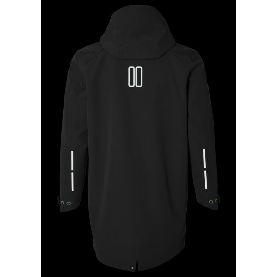 Regenjas Basil Mosse Parka - Heren Jet Black