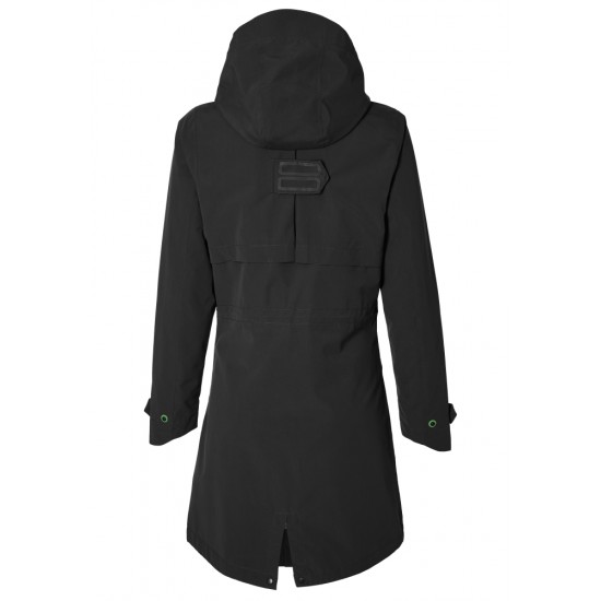 Regenjas Basil Mosse Parka - Dames Jet Black