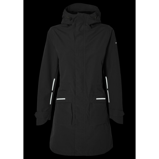 Regenjas Basil Mosse Parka - Dames Jet Black