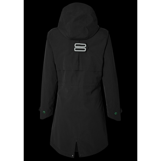 Regenjas Basil Mosse Parka - Dames Jet Black