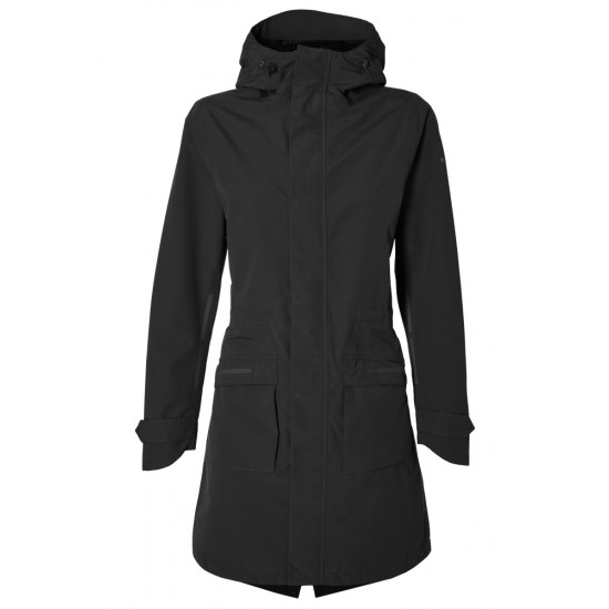 Regenjas Basil Mosse Parka - Dames Jet Black