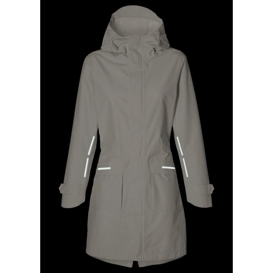 Regenjas Basil Mosse Parka - Dames Snow White