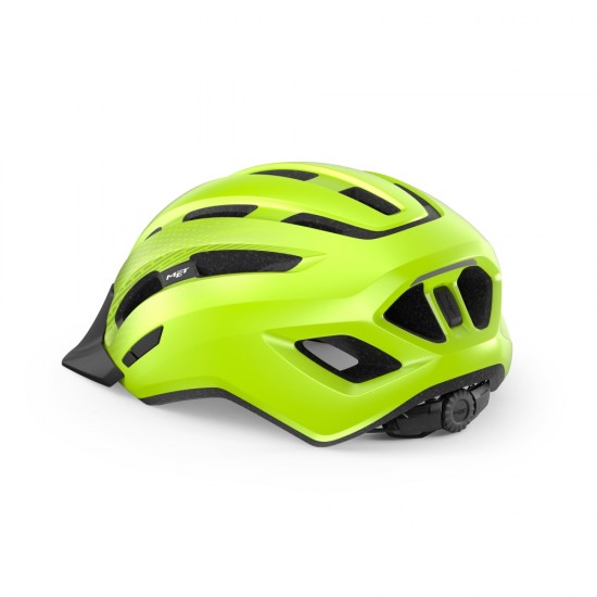 Fietshelm MET Downtown - Fluor Yellow