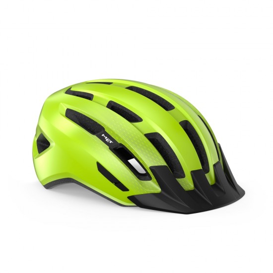 Fietshelm MET Downtown - Fluor Yellow