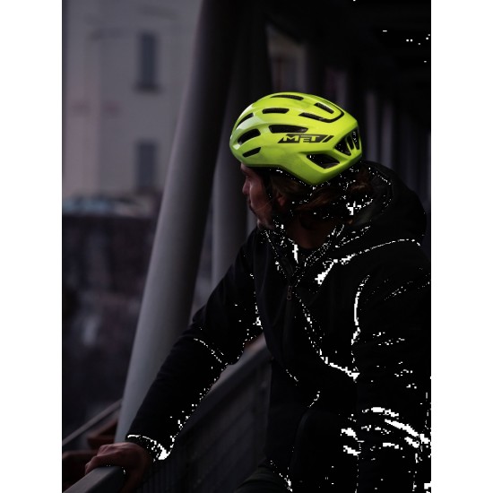 Fietshelm MET Miles - Fluor Yellow