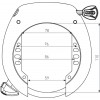 Ringslot Abus Pro Shield X Plus 5755 R - Insteek Zwart 