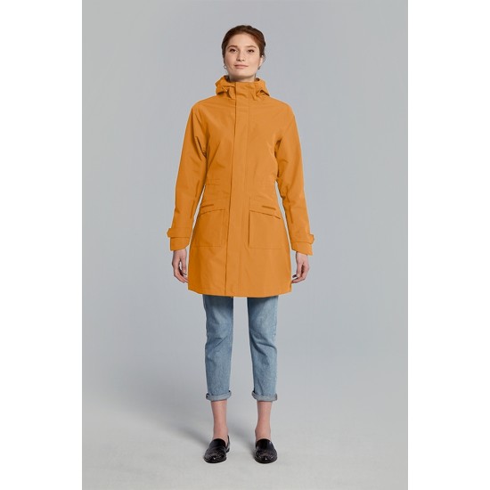 Regenjas Basil Mosse Parka - Dames Golden Brown