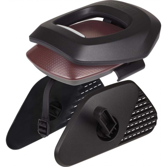 Achterzitje Bobike One Junior - Dragerbevestiging Black/Dark Brown 