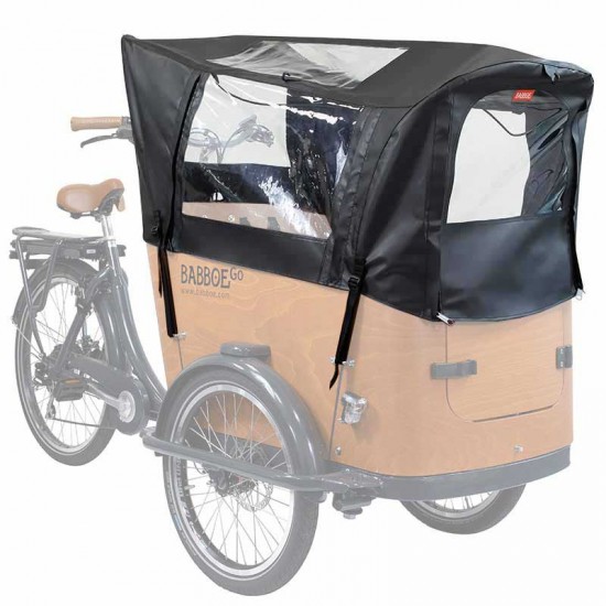 Babboe Regentent Babboe Go - PVC Zwart Set 