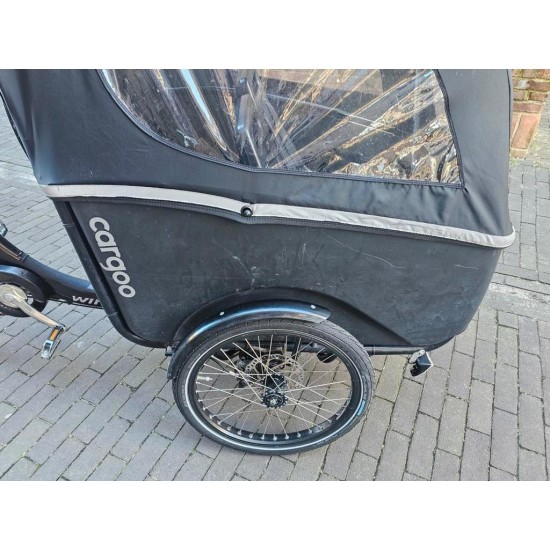 Elekterische Winther Cargoo Bakfiets met toebehoren