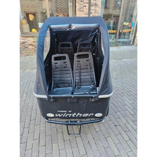 Elekterische Winther Cargoo Bakfiets met toebehoren