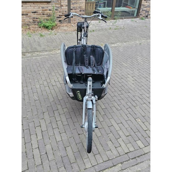 Elektrische Gazelle Cabby bakfiets met nieuwe accu en motor