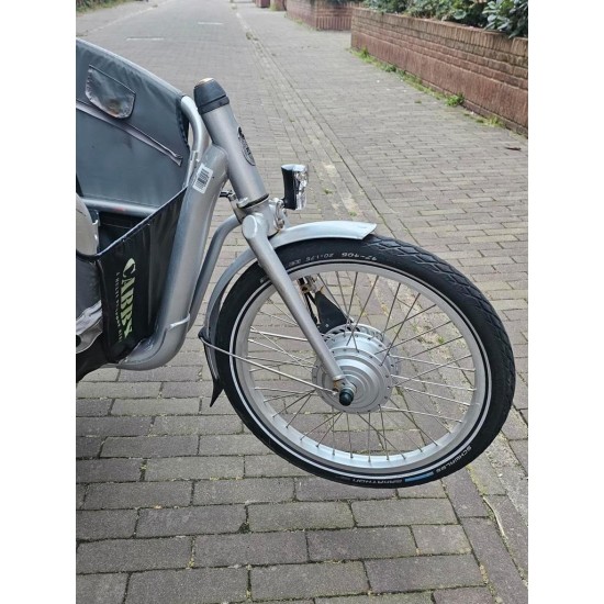 Elektrische Gazelle Cabby bakfiets met nieuwe accu en motor