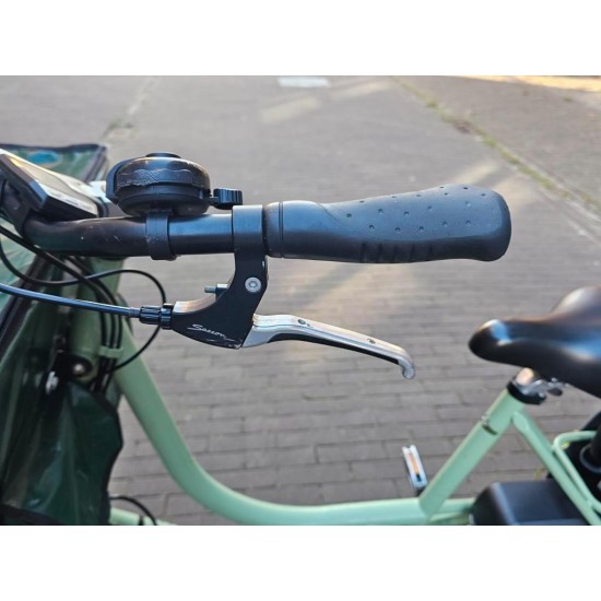 Elektrische Longtail tweelingfiets met nieuwe accu en motor