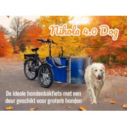 Elektrische Nihola 4.0 Dog hondenbakfiets personen bakfiets