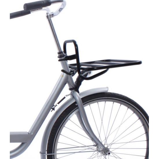 Front carrier Steco Transport 45x30cm with headset mounting - matt black