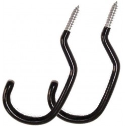 Bike storage hooks Edge - black (2 pieces)