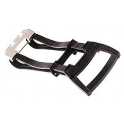 Luggage carrier strap Bibia Ergo with aluminum plate - black