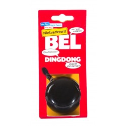Fietsbel Ding-Dong NietVerkeerd ø60mm  - zwart