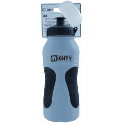 Water bottle Mighty 600ml with non-slip - silver