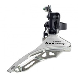 Front derailleur  Shimano Tourney FD-TY300 down swing/down pull - high clamp - ø28,6 mm - 42T - (66-69°)