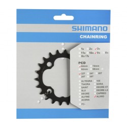 Chainring 22T Shimano Alivio FC-M4000 / FC-M4050 (AN) 9 speed - black