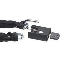 Chain lock Axa Clinch+ 105/7,5 with polyester sleeve - black