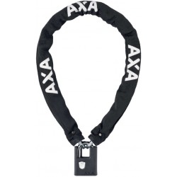 Kettingslot  Axa Clinch+ 105/7,5 met polyester hoes - zwart