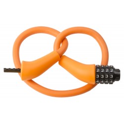 Antivol Câble à Combinaison M-WAVE Silicone Orange