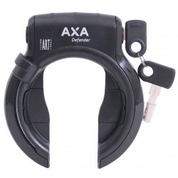 Ringslot Axa Defender met Bosch 2 tube cilinder  - glanzend zwart (werkplaatsverpakking)