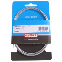Inner shift cable Elvedes 2250mm galvanised ø1,1mm N-nipple (blister)