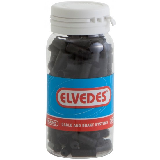 Kabelhoedje Elvedes ø4,3mm kunststof - zwart (150 stuks)