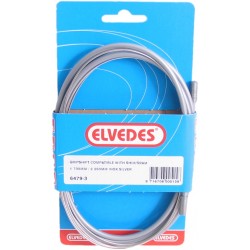 Shift cable set 3-speed Elvedes Nexus 1700 / 2250 mm stainless steel - silver