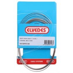 Inner shift cable Elvedes 4000mm inox Ø1,1mm Shimano / SRAM N-nippel (blister)
