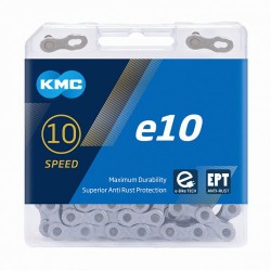 Ketting 10 speed KMC e10 EPT 136 schakels - zilver