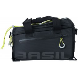 Bagagedragertas Basil Miles 7 liter 32 x 19 x 21 cm - zwart