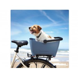 Dog bicycle basket Basil Buddy 45 x 32 x 22 cm - faded denim
