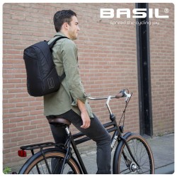 Backpack Basil Flex 17 liters 33 x 17 x 52 cm - black