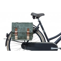Dubbele fietstas Basil Bohème Carry All 35 liter 37 x 15 x 37 cm - groen