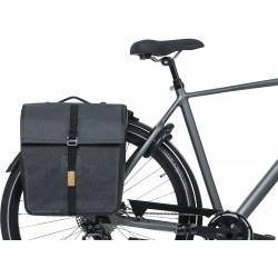 Double  bicycle bag Basil Urban Dry MIK 50 liters 36 x 17 x 42 cm - charcoal melee