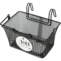 Bicycle basket Basil Tivoli Kids with handlebar mounting 26 x 24 x 17 cm - black