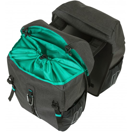 Double sacoche Basil Discovery 365D 18 litres 30 x 15 x 31 cm - black melee