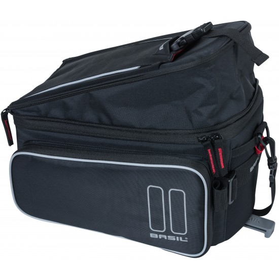 Bicycle bag for rear carrier Basil Sport Design Trunkbag MIK - 7 until 15 liters 36 x 26 x 18 cm - black