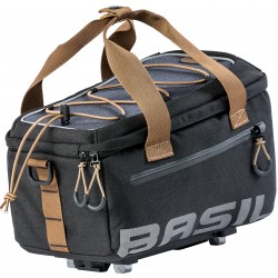 Bicycle bag for rear carrier Basil Miles MIK Trunkbag 7 liters 31 x 20 x 23 cm - black slate