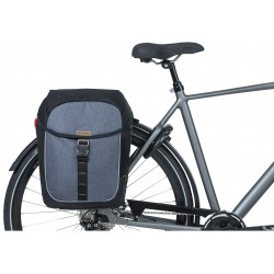 Double bicyce bag Basil Miles Double Bag MIK 34 liters 34 x 16 x 43 cm - black/grey